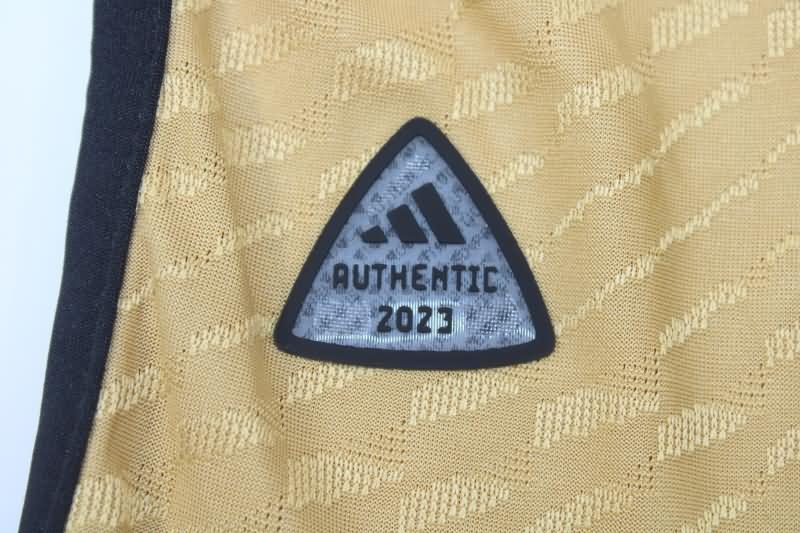 Thailand Quality(AAA) 23/24 Real Madrid Gold Soccer Jersey (Player)