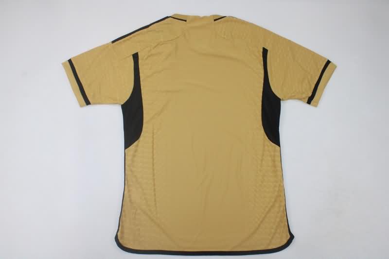 Thailand Quality(AAA) 23/24 Real Madrid Gold Soccer Jersey (Player)