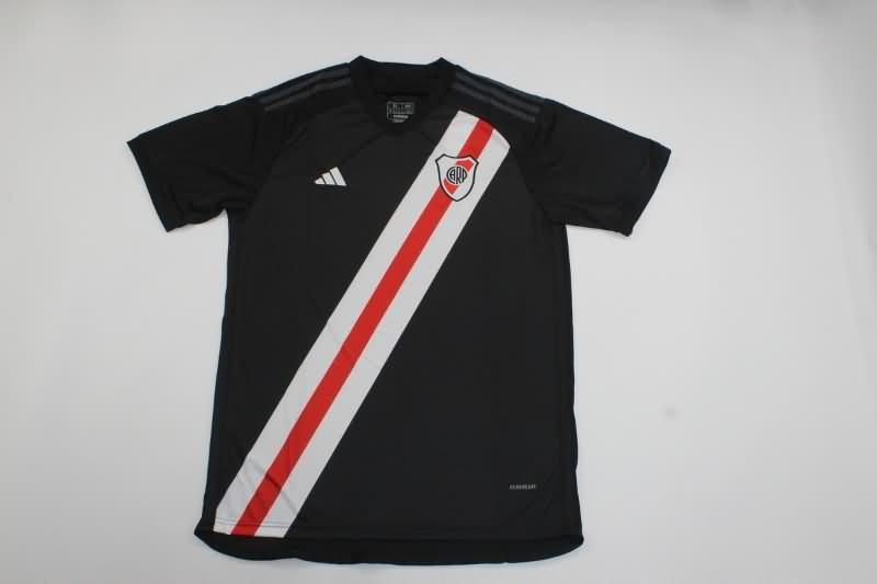 Thailand Quality(AAA) 2023 River Plate Black Soccer Jersey 02