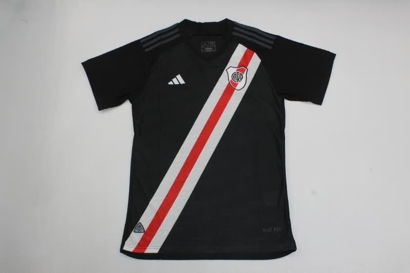 Thailand Quality(AAA) 2023 River Plate Black Soccer Jersey (Player)
