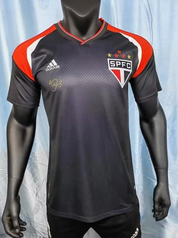 Thailand Quality(AAA) 2023 Sao Paulo Black Soccer Jersey