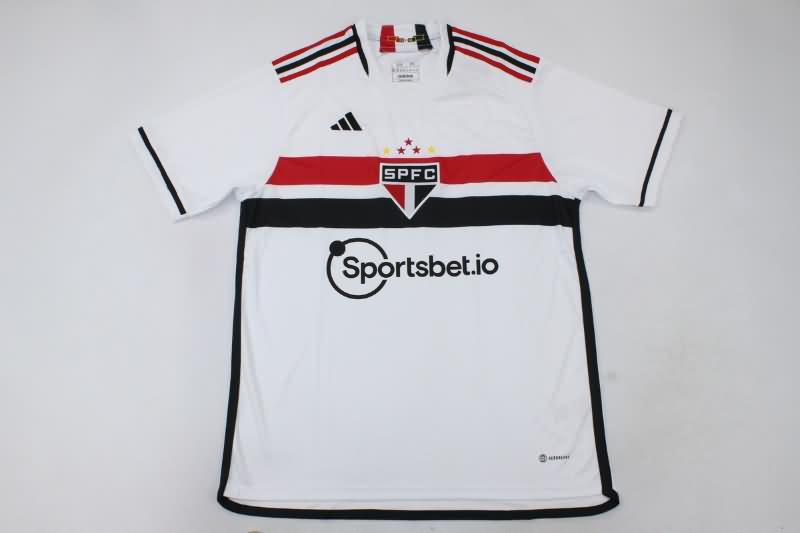 Thailand Quality(AAA) 2023 Sao Paulo Home Soccer Jersey