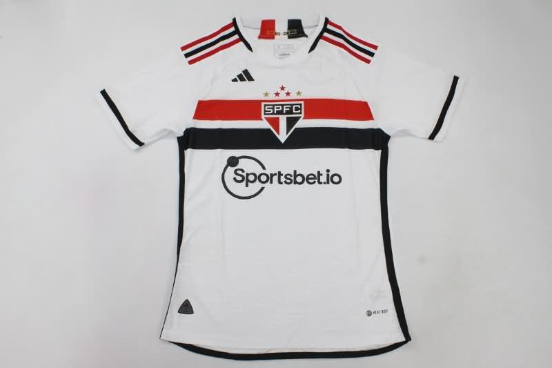 Thailand Quality(AAA) 2023 Sao Paulo Home Soccer Jersey (Player)