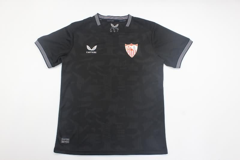 Thailand Quality(AAA) 23/24 Sevilla Goalkeeper Black Soccer Jersey