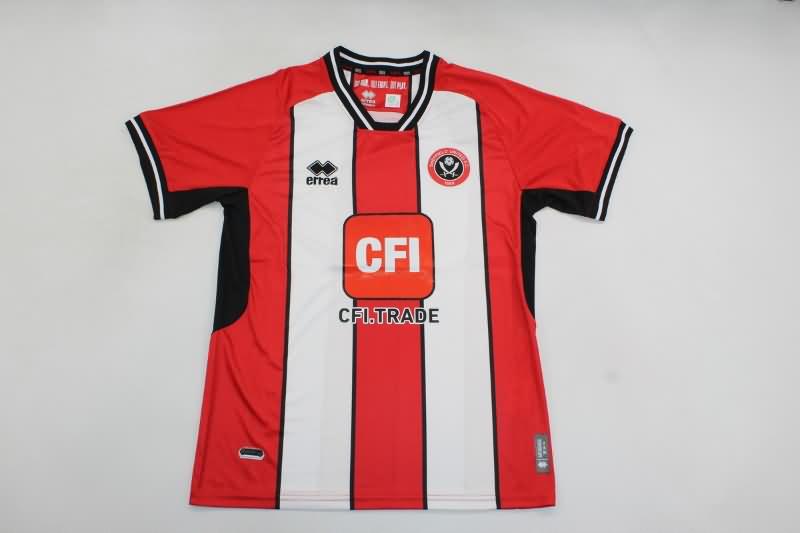 Thailand Quality(AAA) 23/24 Sheffield United Home Soccer Jersey