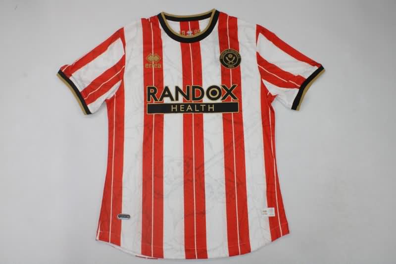 Thailand Quality(AAA) 23/24 Sheffield United Home Soccer Jersey (Player)