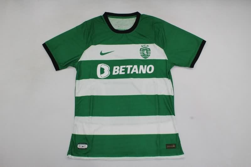 Thailand Quality(AAA) 23/24 Sporting Lisbon Home Soccer Jersey (Player)