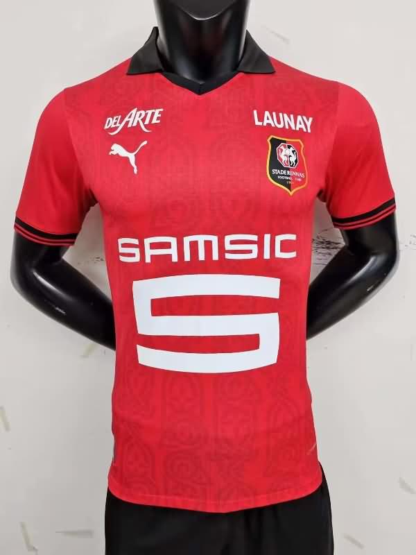 Thailand Quality(AAA) 23/24 Stade Rennais Home Soccer Jersey(Player)