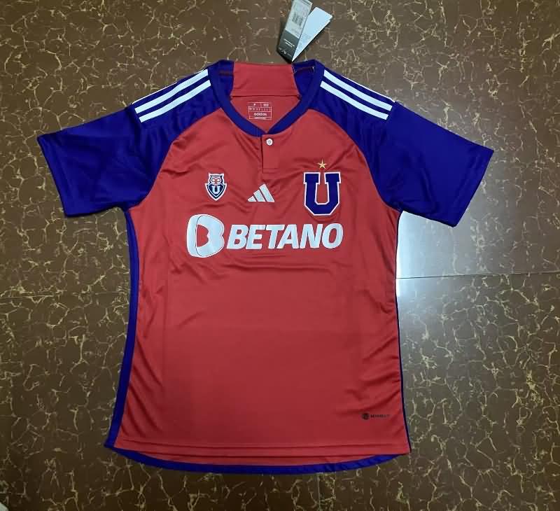 Thailand Quality(AAA) 2023 Universidad Chile Away Soccer Jersey
