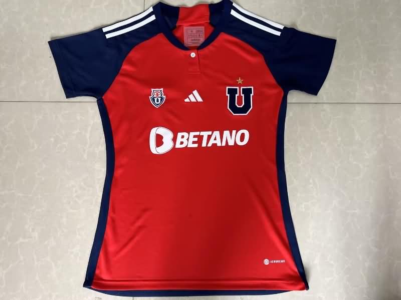 Thailand Quality(AAA) 2023 Universidad Chile Away Women Soccer Jersey