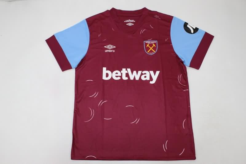 Thailand Quality(AAA) 23/24 West Ham Home Soccer Jersey