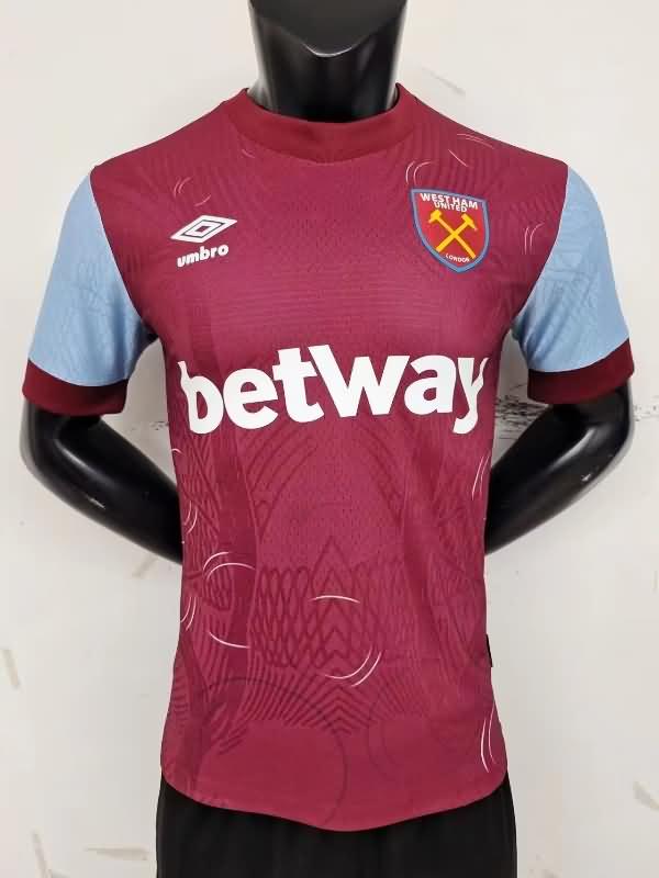 Thailand Quality(AAA) 23/24 West Ham Home Soccer Jersey (Player)