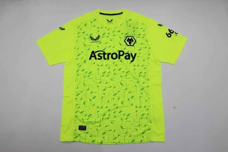 Thailand Quality(AAA) 23/24 Wolves Goalkeeper Green Soccer Jersey