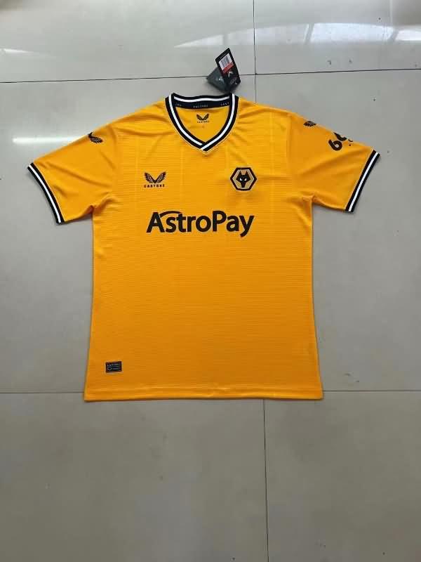 Thailand Quality(AAA) 23/24 Wolves Home Soccer Jersey