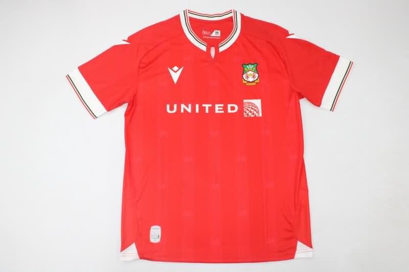 Thailand Quality(AAA) 23/24 Wrexham Home Soccer Jersey