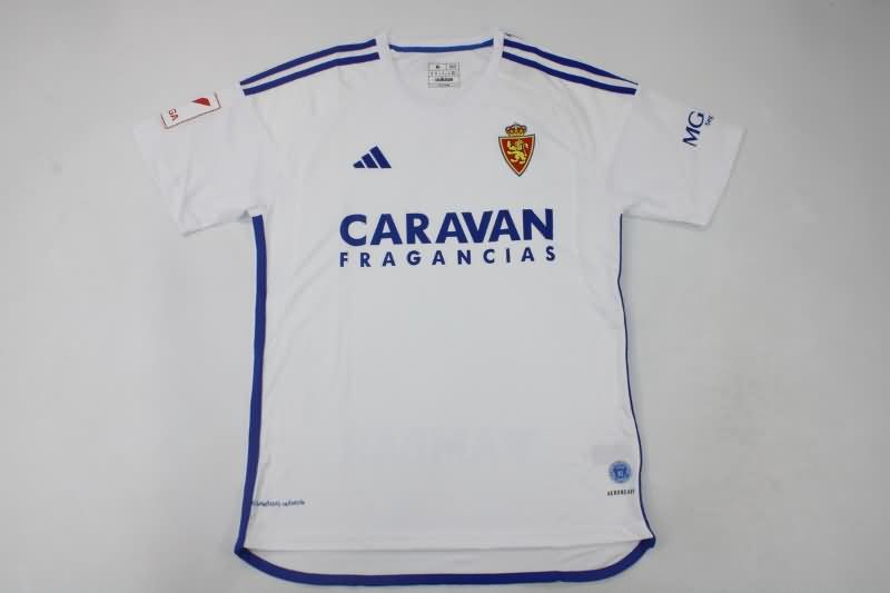 Thailand Quality(AAA) 23/24 Zaragoza Home Soccer Jersey
