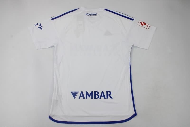 Thailand Quality(AAA) 23/24 Zaragoza Home Soccer Jersey