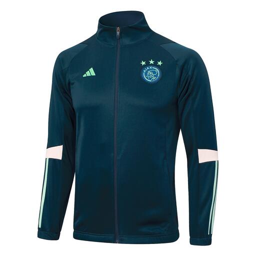 Thailand Quality(AAA) 23/24 Ajax Dark Blue Soccer Jacket
