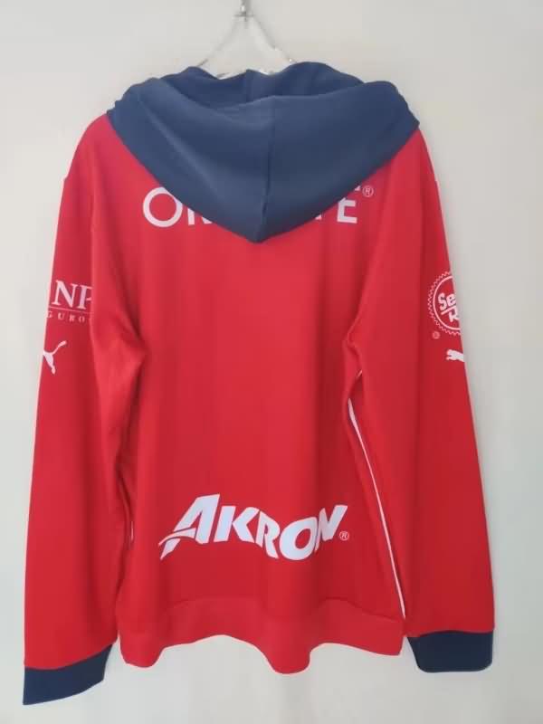 Thailand Quality(AAA) 2023 Guadalajara Red Soccer Hoodie