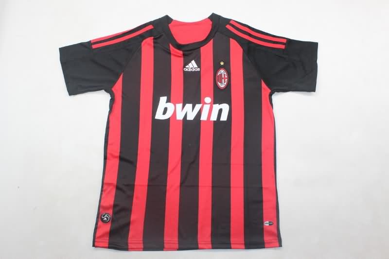 2008/09 AC Milan Home Kids Soccer Jersey And Shorts