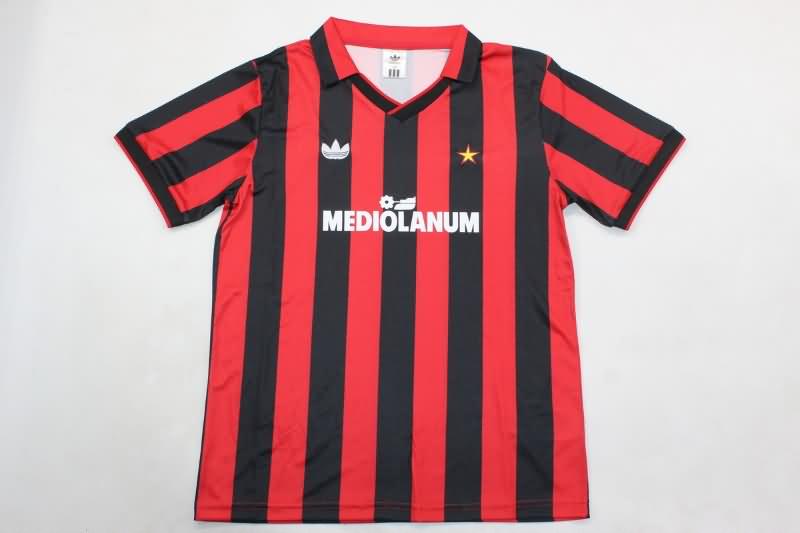 1990/91 AC Milan Home Kids Soccer Jersey And Shorts