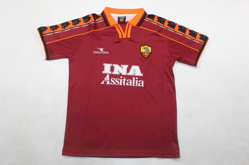 1998/99 AS Roma Home Kids Soccer Jersey And Shorts