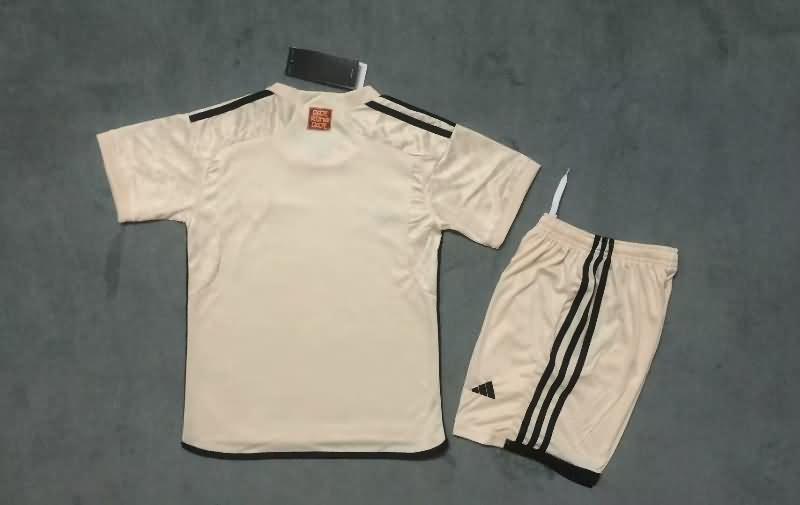 23/24 AS Roma Away Kids Soccer Jersey And Shorts