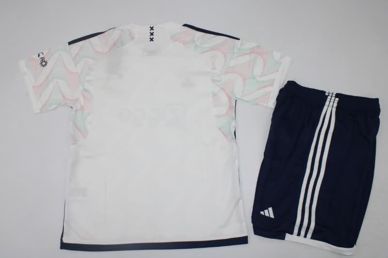 23/24 Ajax Away Kids Soccer Jersey And Shorts