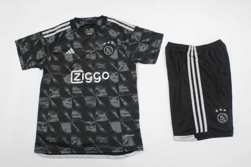 23/24 Ajax Third Kids Soccer Jersey And Shorts