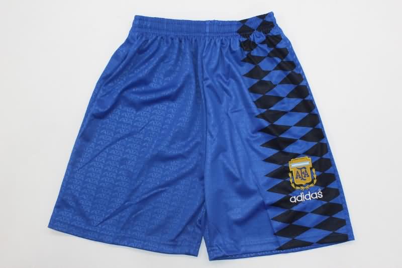 1994 Argentina Away Kids Soccer Jersey And Shorts
