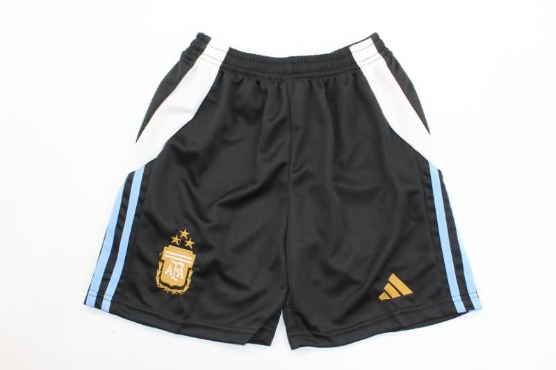 2023/24 Argentina Home Kids Soccer Jersey And Shorts