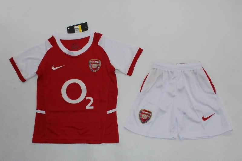 2002/04 Arsenal Home Kids Soccer Jersey And Shorts