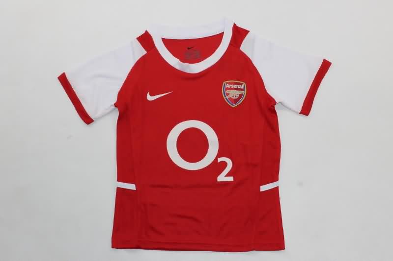 2002/04 Arsenal Home Kids Soccer Jersey And Shorts