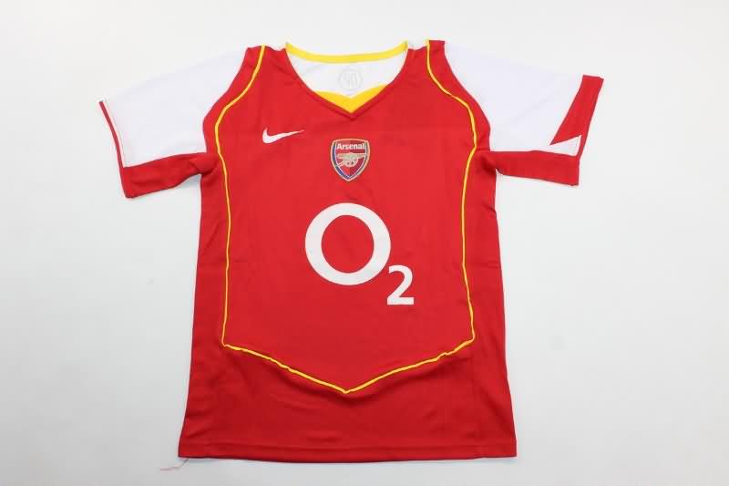 2004/05 Arsenal Home Kids Soccer Jersey And Shorts