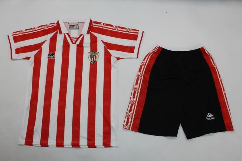 1995/97 Athletic Bilbao Home Kids Soccer Jersey And Shorts
