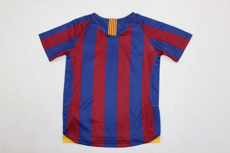 2005/06 Barcelona Home Kids Soccer Jersey And Shorts