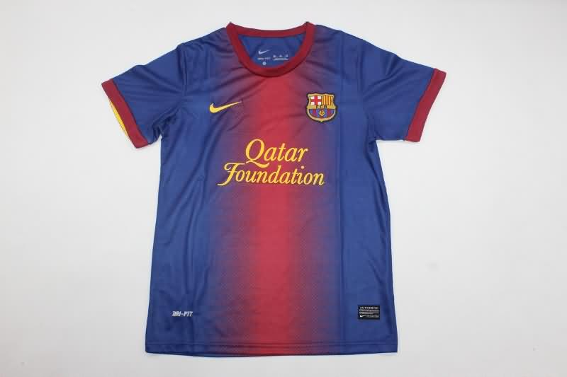 2012/13 Barcelona Home Kids Soccer Jersey And Shorts