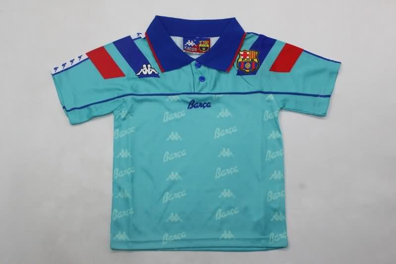 1992/95 Barcelona Away Kids Soccer Jersey And Shorts