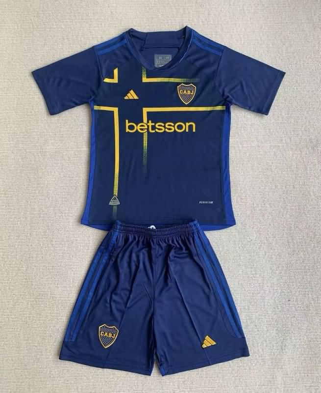 23/24 Boca Juniors Third Kids Soccer Jersey And Shorts