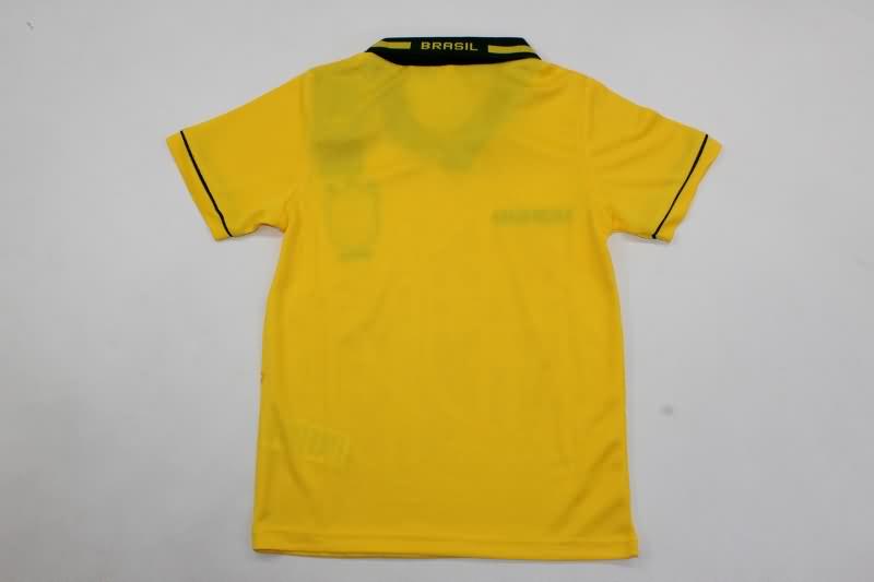 1994 Brazil Home Kids Soccer Jersey And Shorts