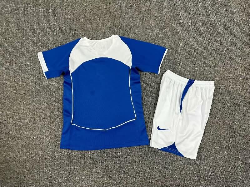 2004 Brazil Away Kids Soccer Jersey And Shorts