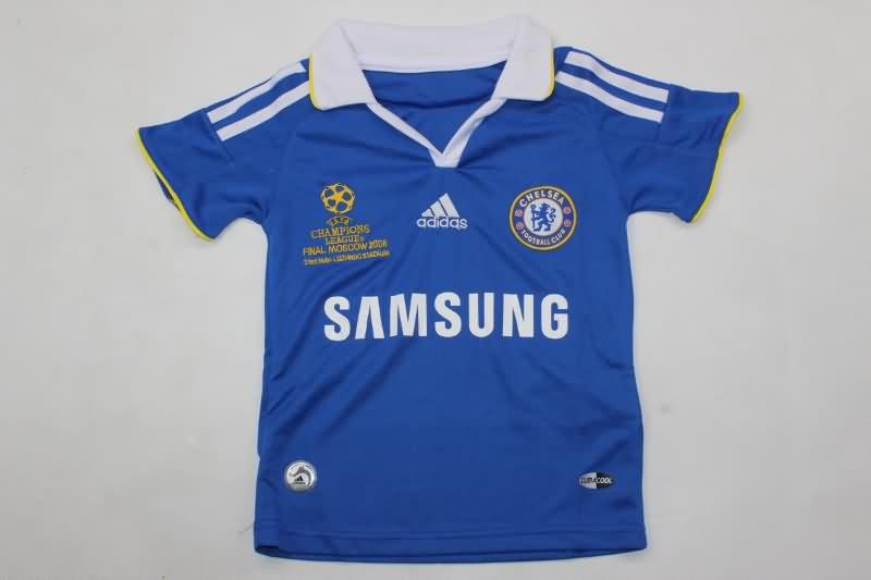 2007/08 Chelsea Home Final Kids Soccer Jersey And Shorts