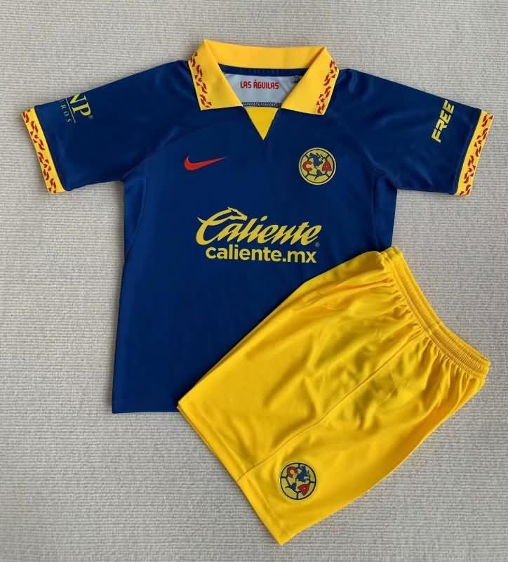 23/24 Club America Away Kids Soccer Jersey And Shorts