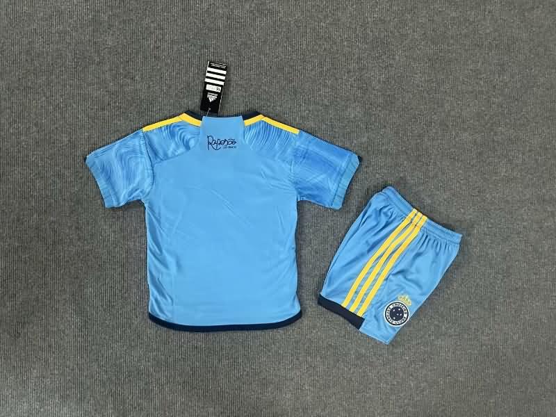 2023Third Cruzeiro Kids Soccer Jersey And Shorts