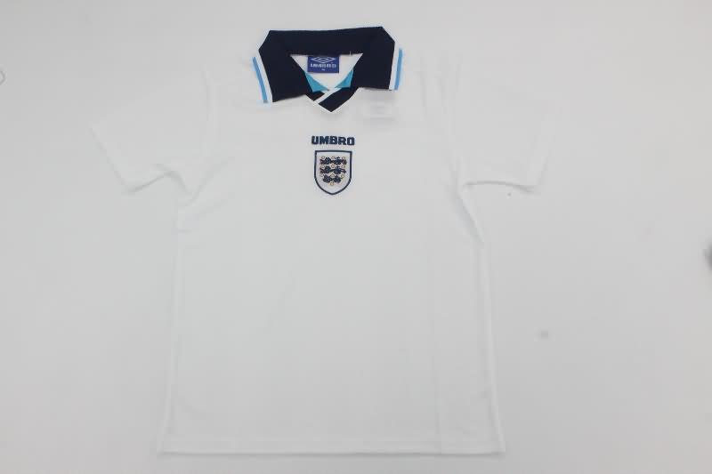 1996 England Home Kids Soccer Jersey And Shorts