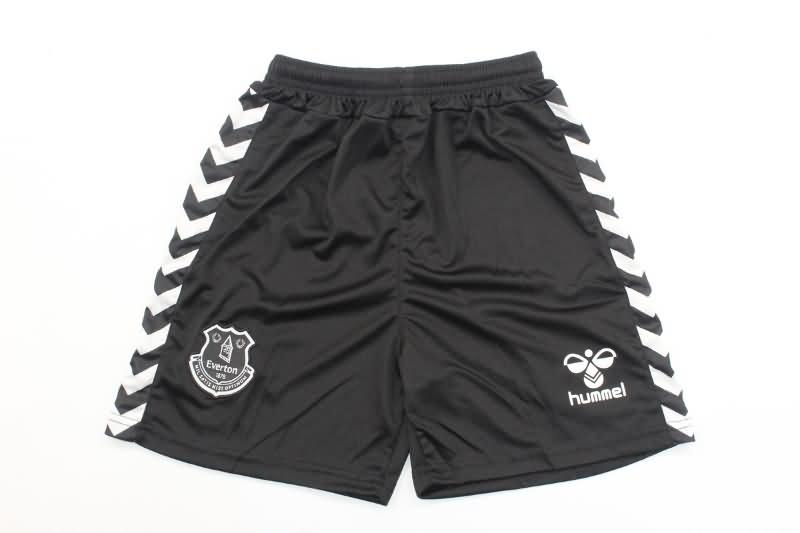 23/24 Everton Goalkeeper Black Kids Soccer Jersey And Shorts