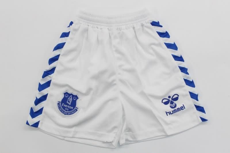 23/24 Everton Home Kids Soccer Jersey And Shorts
