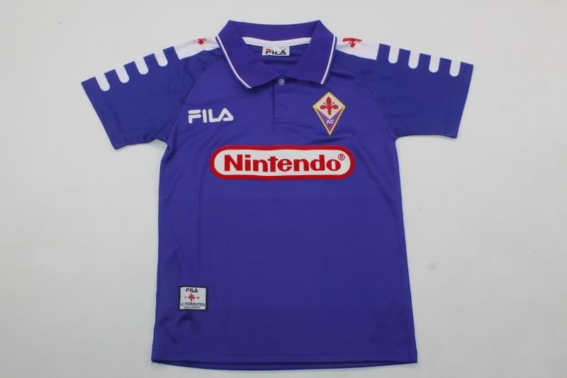 1998/99 Fiorentina Home Kids Soccer Jersey And Shorts