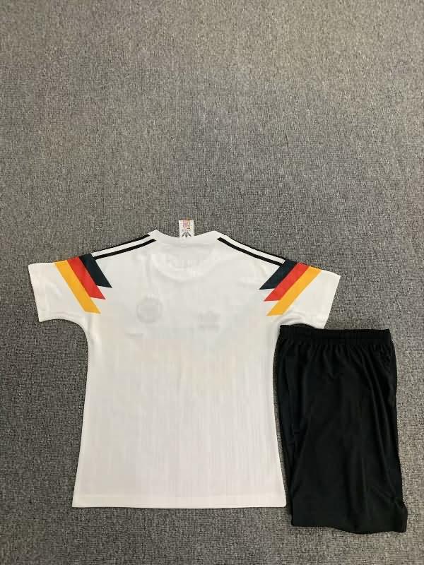 1990 Germany Home Kids Soccer Jersey And Shorts