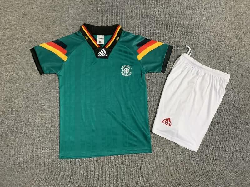 1992 Germany Away Kids Soccer Jersey And Shorts